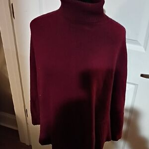 INC International Concepts Deep Red Turtleneck Sweater